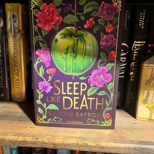 Fairyloot Sleep Like Death by Kalynn Bayron — Purple & Green Hardcover
